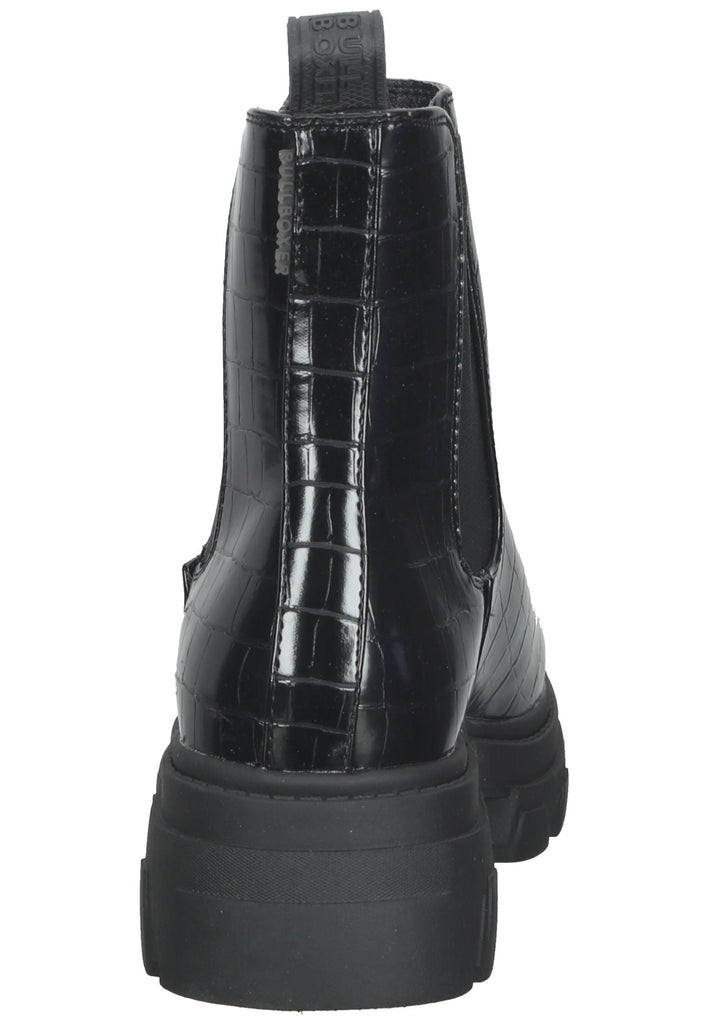Bullboxer Stiefelette Lederimitat Schwarz/Schwarz