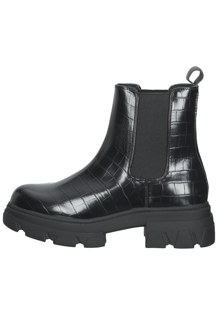 Bullboxer Stiefelette Lederimitat Schwarz/Schwarz