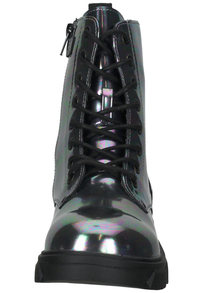 Bullboxer Stiefelette Lederimitat Silber