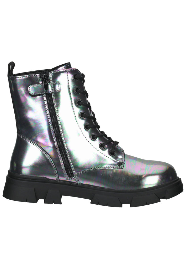 Bullboxer Stiefelette Lederimitat Silber