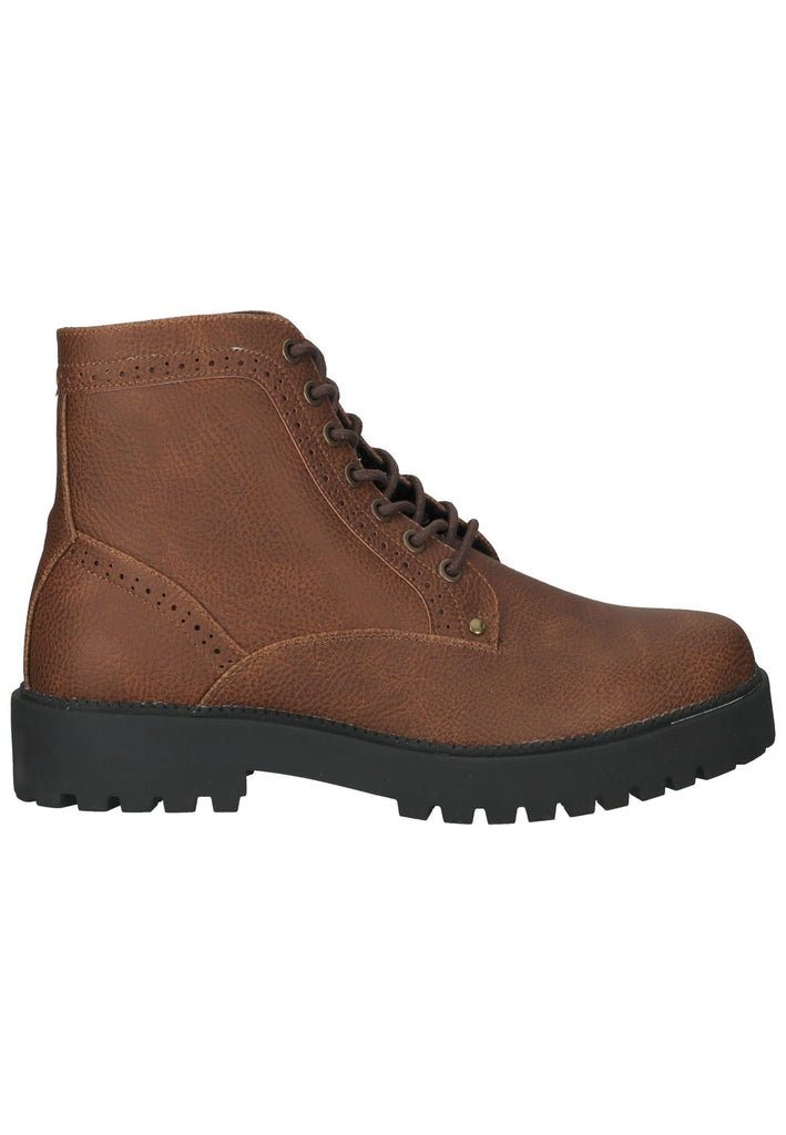 Bullboxer Stiefelette Lederimitat/Textil Cognac