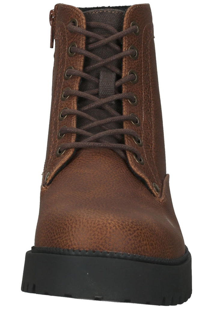 Bullboxer Stiefelette Lederimitat/Textil Cognac