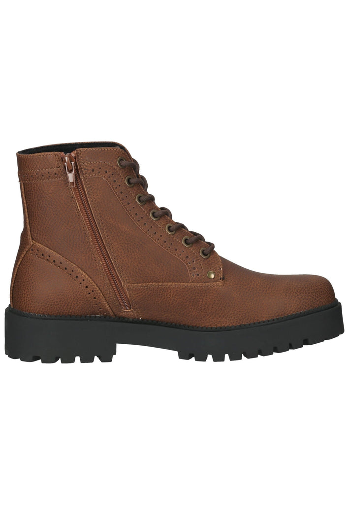 Bullboxer Stiefelette Lederimitat/Textil Cognac