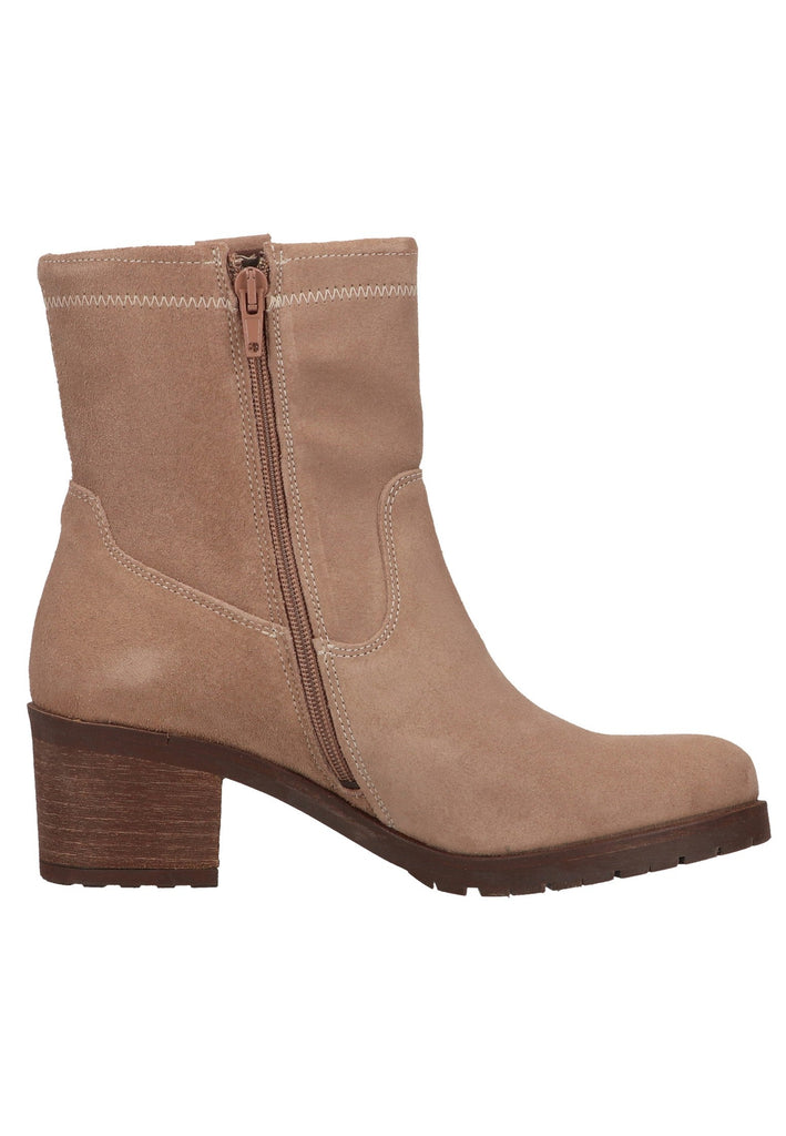 Bullboxer Stiefelette Veloursleder Taupe