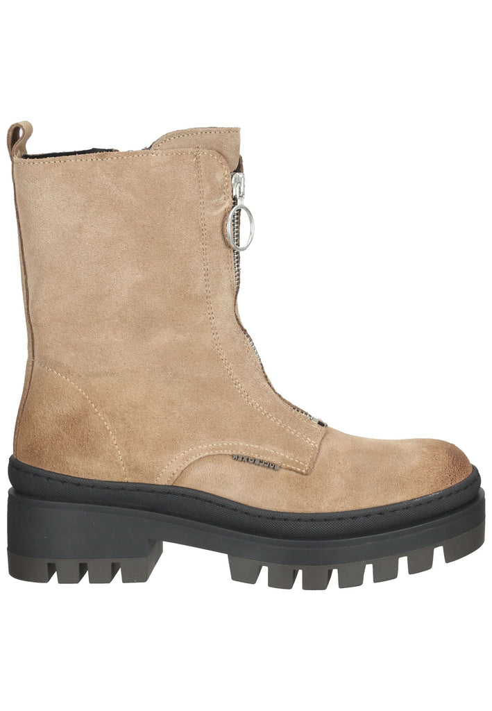 Bullboxer Stiefelette Veloursleder Taupe/Beige