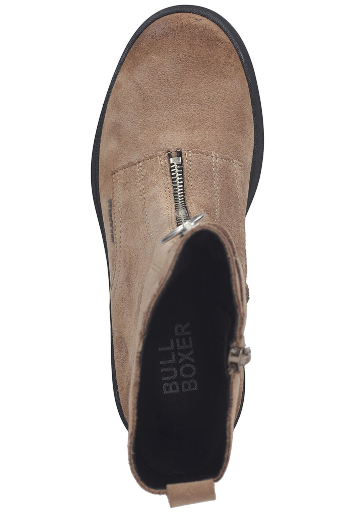 Bullboxer Stiefelette Veloursleder Taupe/Beige