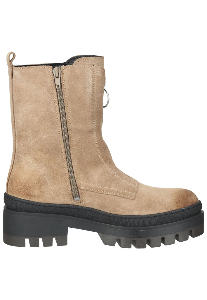 Bullboxer Stiefelette Veloursleder Taupe/Beige