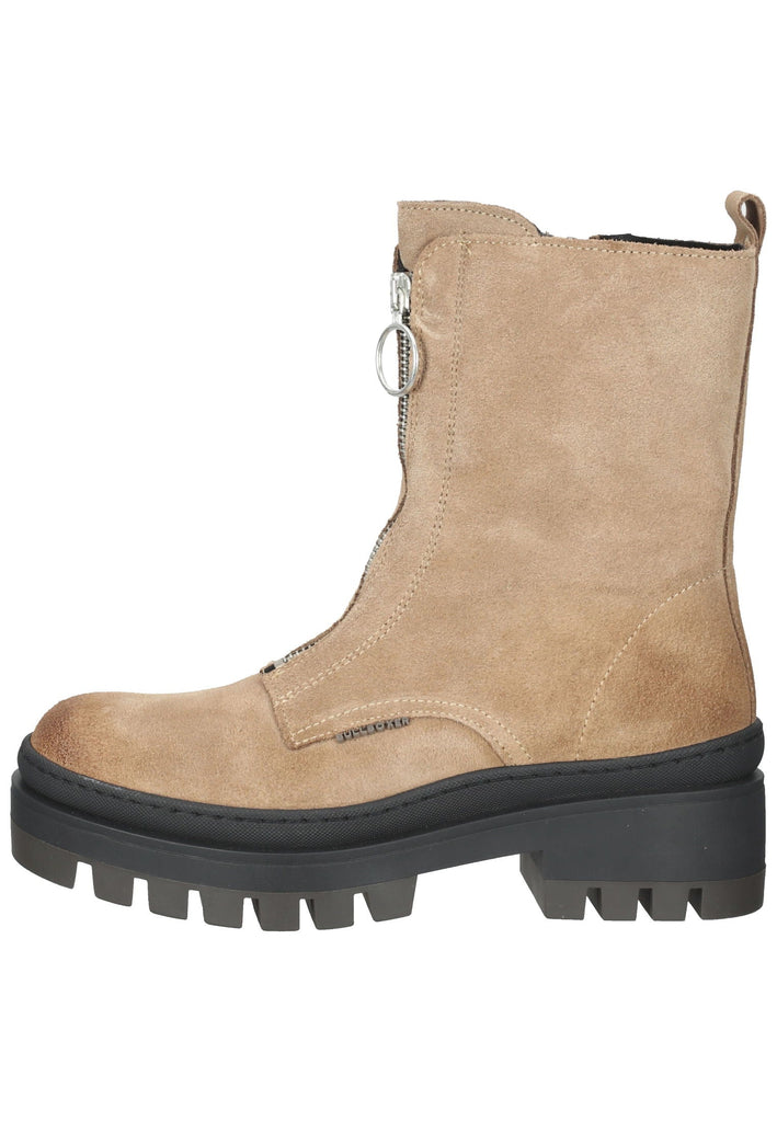 Bullboxer Stiefelette Veloursleder Taupe/Beige