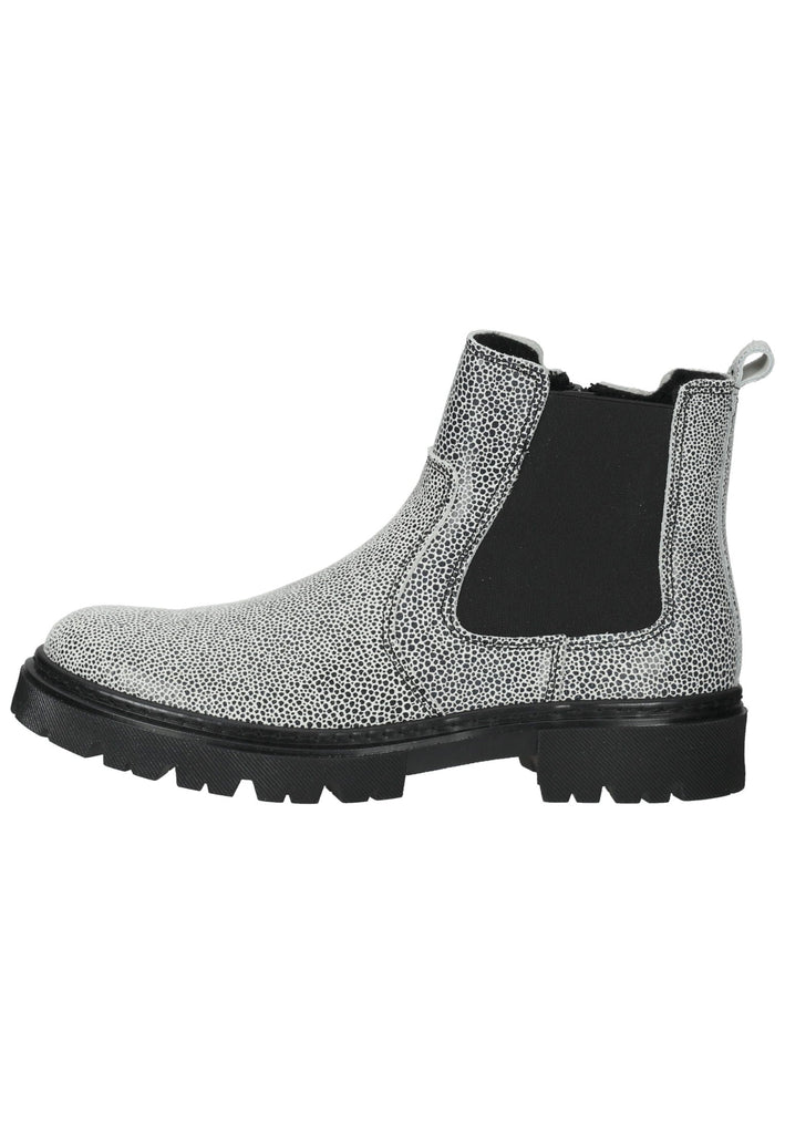 Stiefeletten Bullboxer Stiefelette Leder Schwarz/Silber