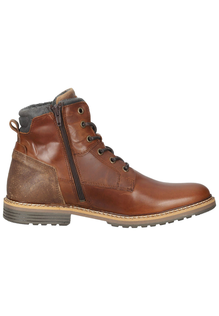 Stiefeletten Bullboxer Stiefelette Leder Tan Warmfutter