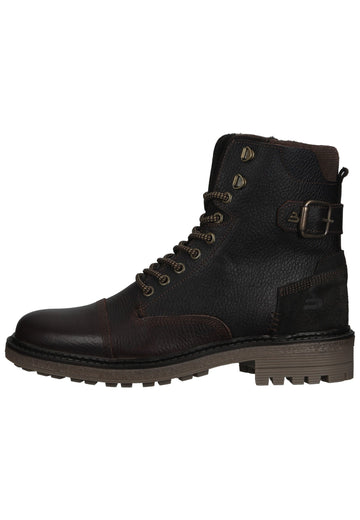 Stiefeletten Bullboxer Stiefelette Leder/Textil Braun Warmfutter