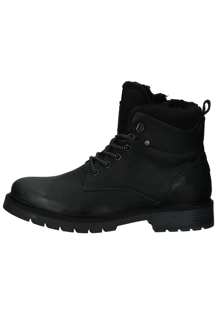 Stiefeletten Bullboxer Stiefelette Leder/Textil Navy/Schwarz