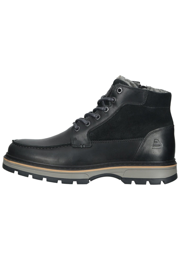 Stiefeletten Bullboxer Stiefelette Leder/Textil Schwarz Warmfutter