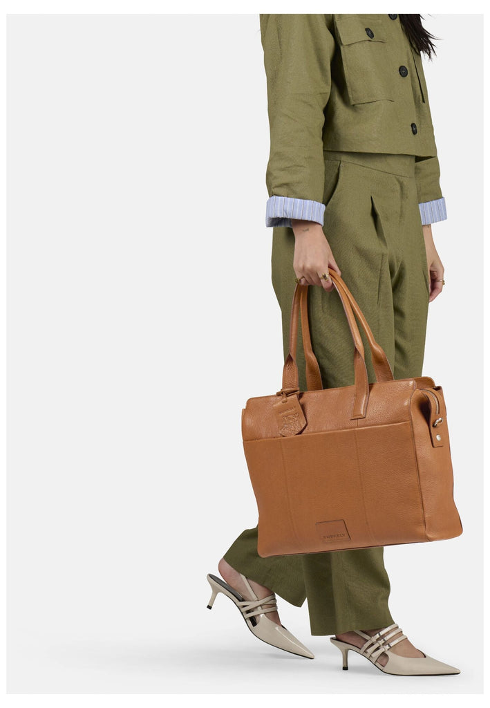 BURKELY Taschen Leder Cognac