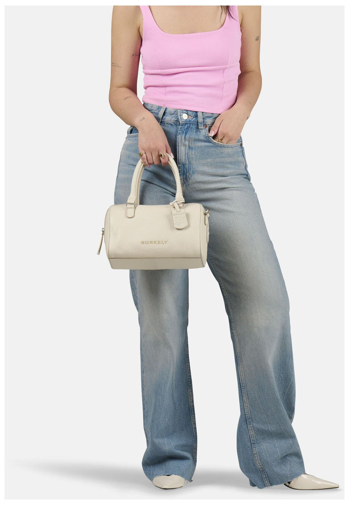 BURKELY Taschen Leder Creme