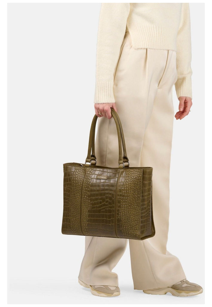 BURKELY Taschen Leder Olive