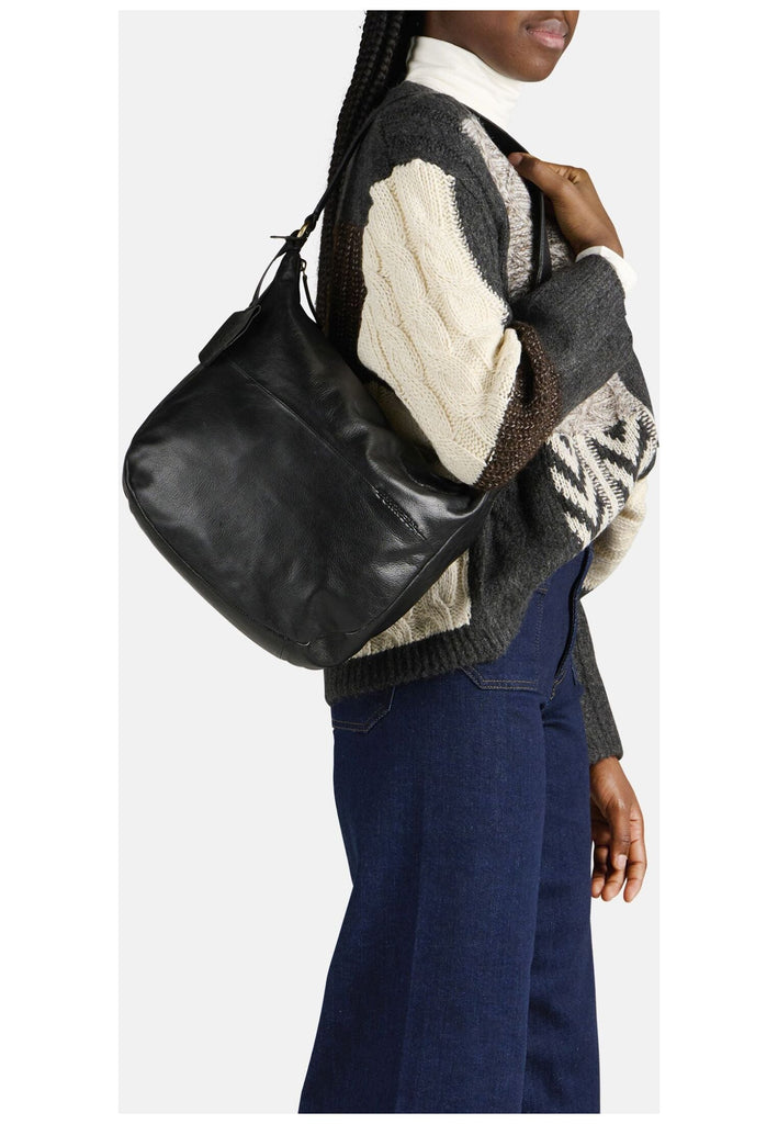 BURKELY Taschen Leder Schwarz