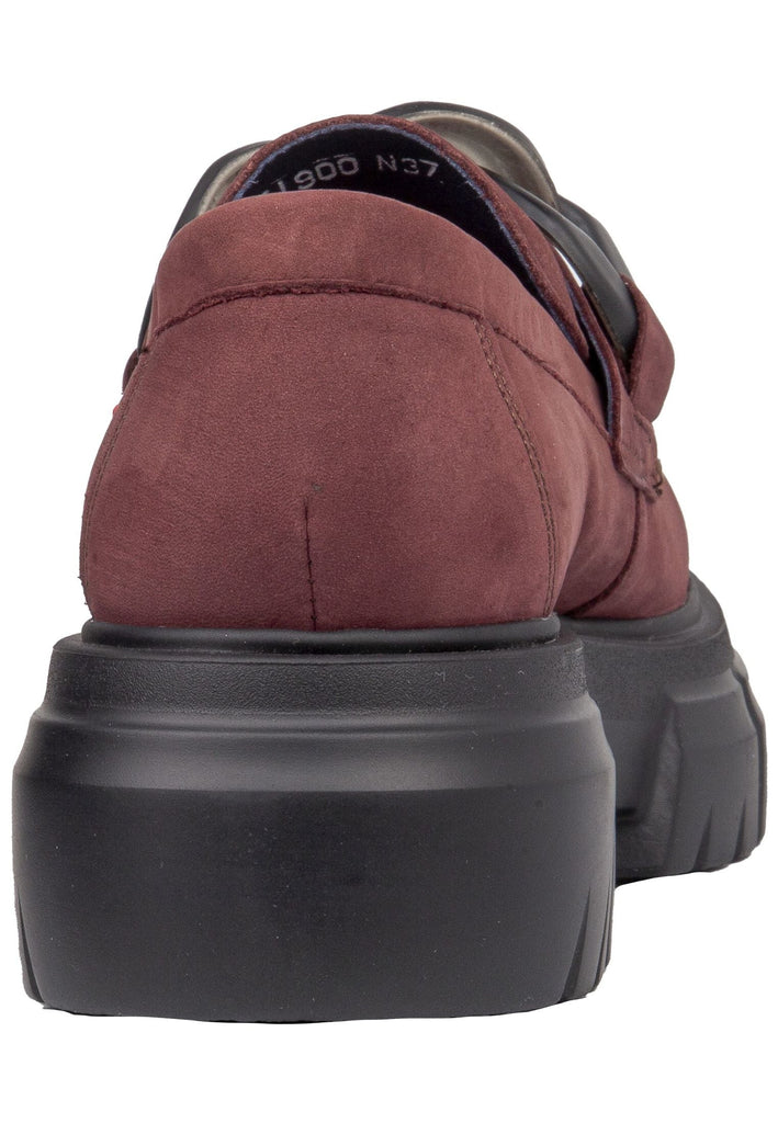 CallagHan Slipper Leder Dunkelrot