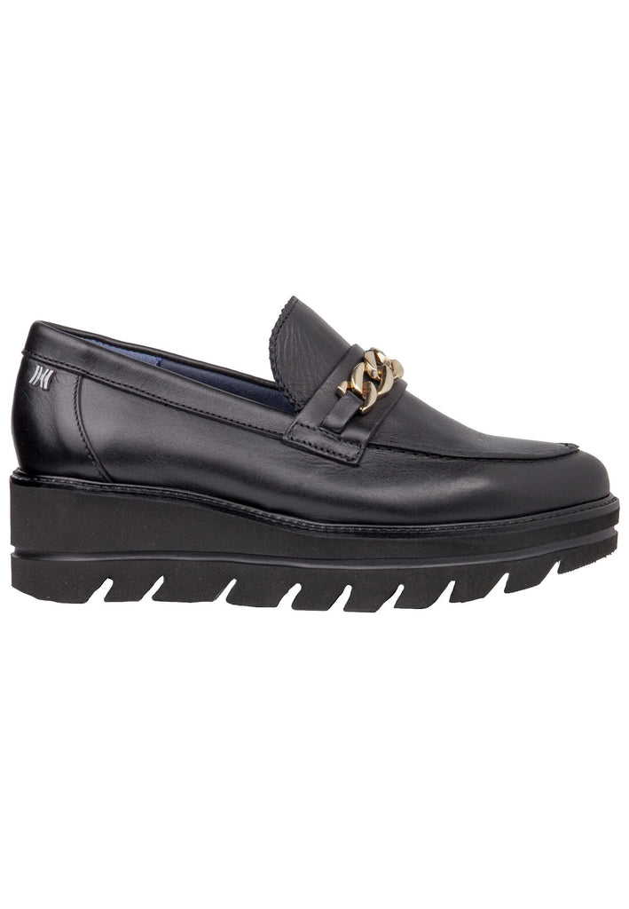 CallagHan Slipper Leder Schwarz