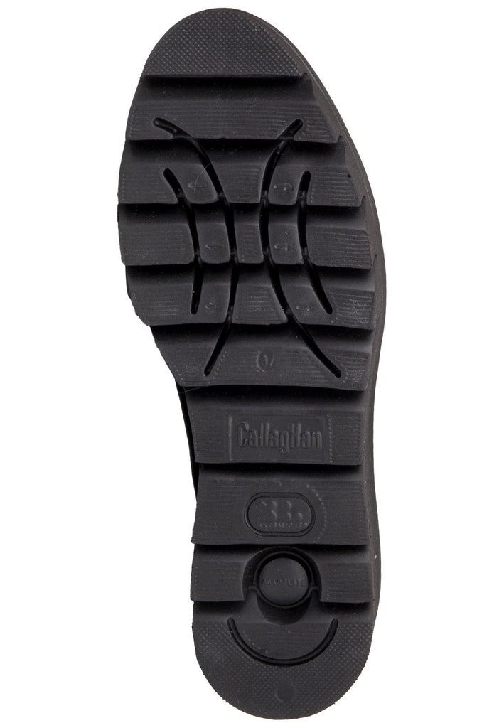 CallagHan Slipper Leder Schwarz