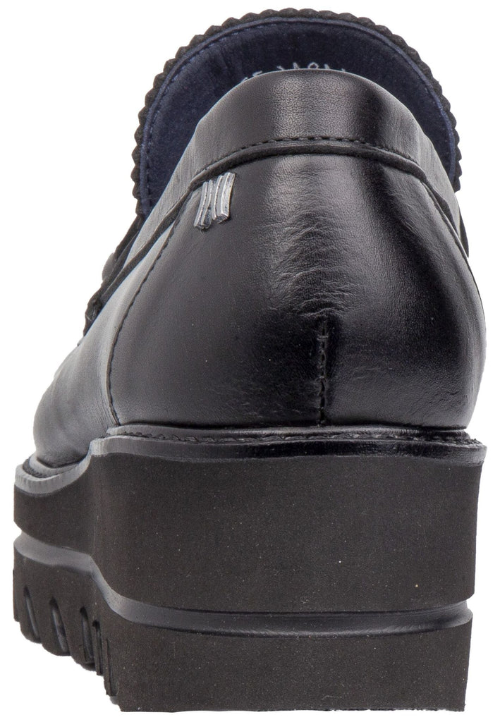 CallagHan Slipper Leder Schwarz