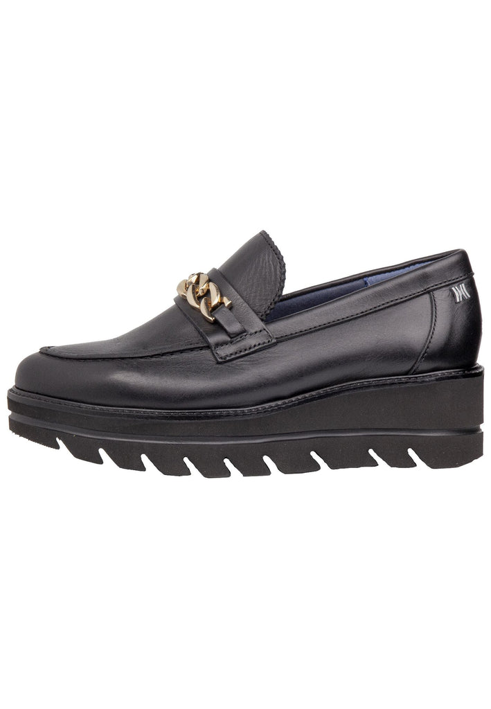 CallagHan Slipper Leder Schwarz