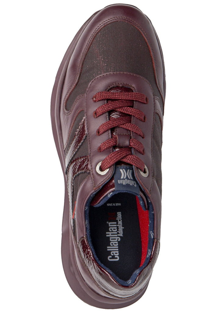 CallagHan Sneaker Leder/Textil Bordeaux