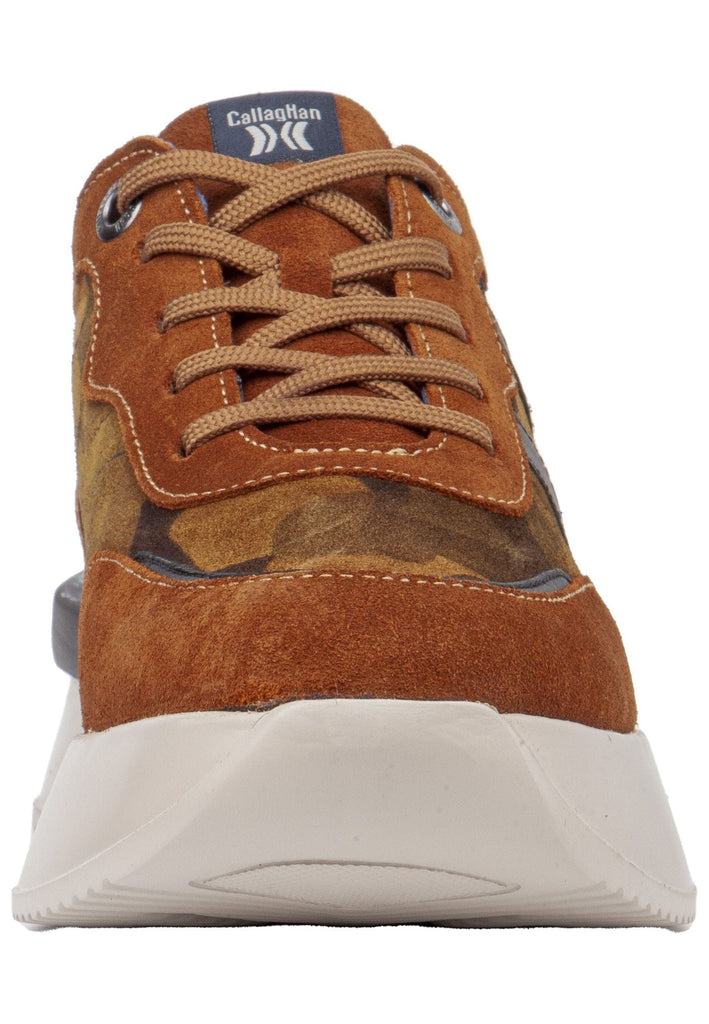 CallagHan Sneaker Leder/Textil Braun/Grau