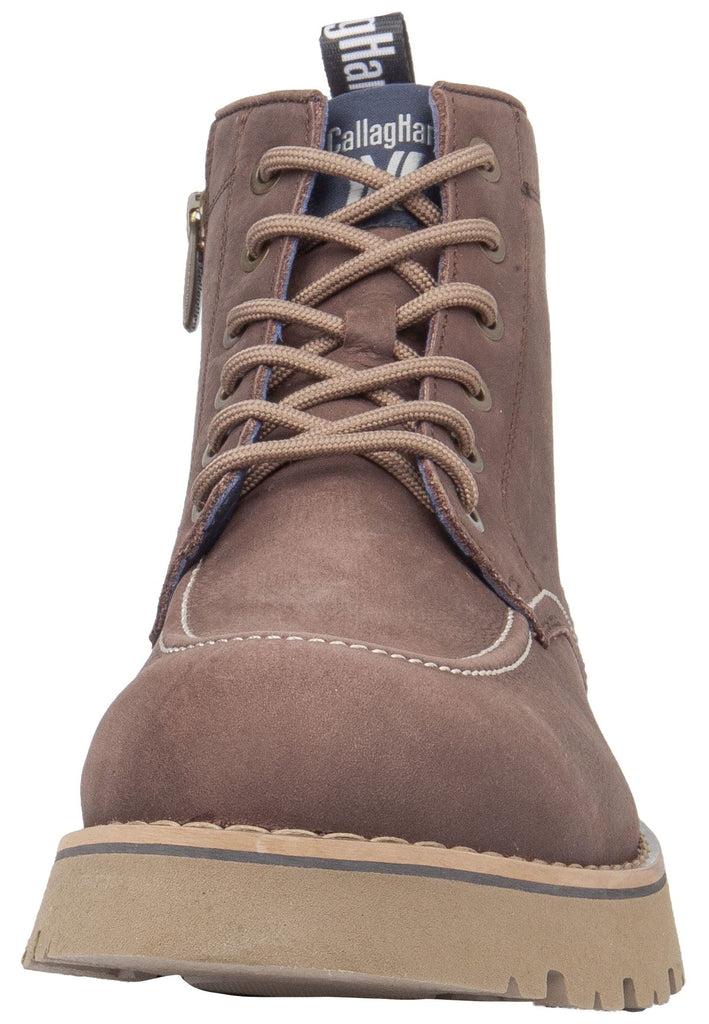 CallagHan Stiefelette Leder/Textil Beige