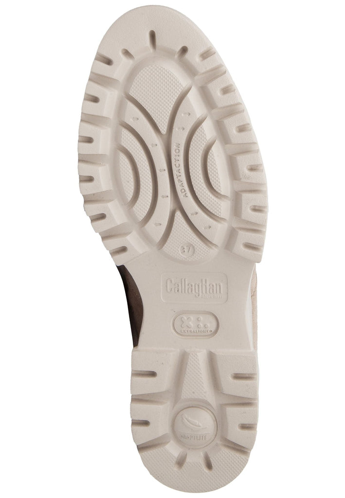 CallagHan Stiefelette Leder/Textil Beige