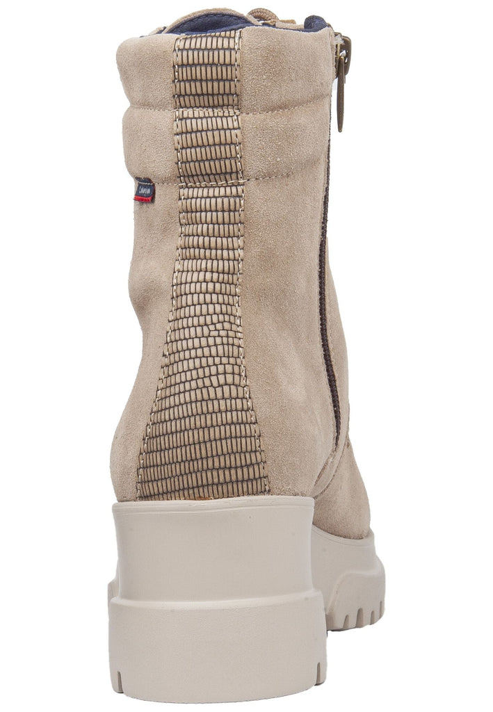 CallagHan Stiefelette Leder/Textil Beige