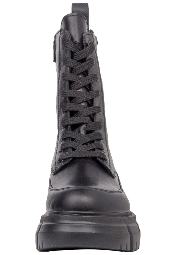 CallagHan Stiefelette Leder/Textil Schwarz