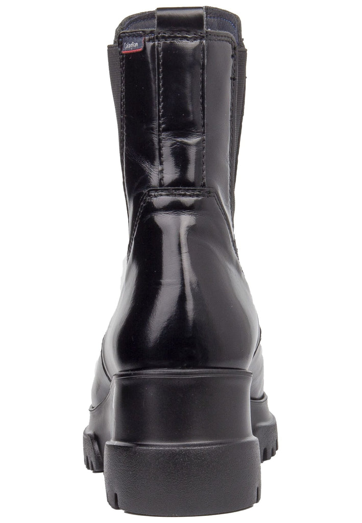 CallagHan Stiefelette Leder/Textil Schwarz