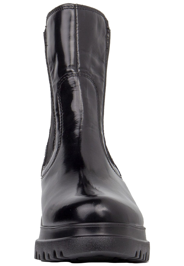 CallagHan Stiefelette Leder/Textil Schwarz