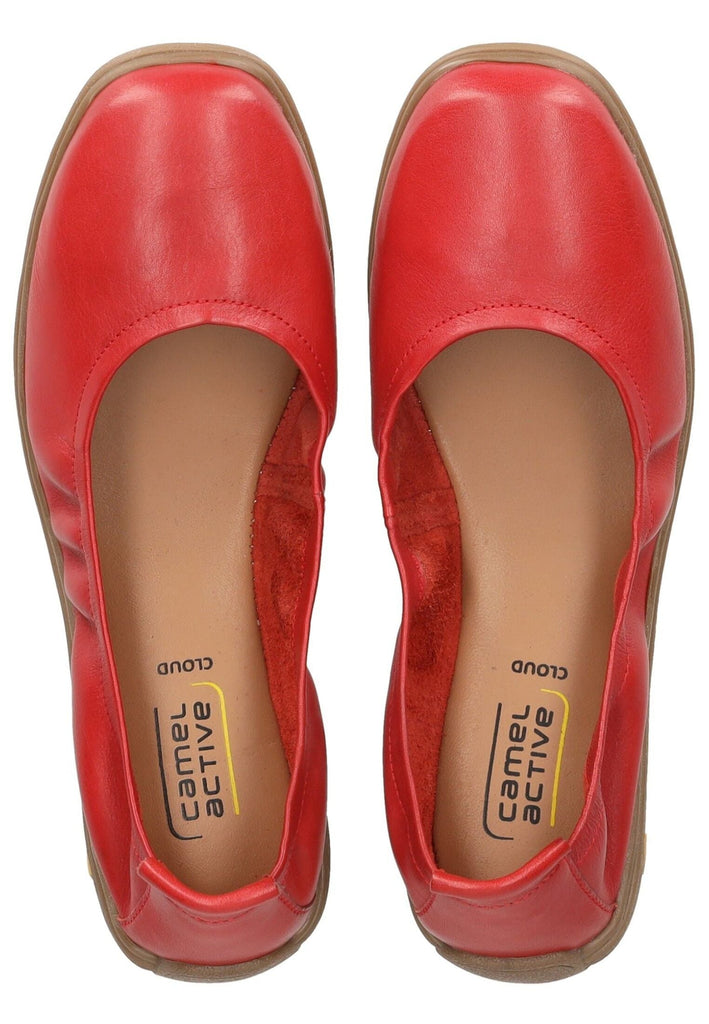 camel active Ballerinas Nappaleder Rot