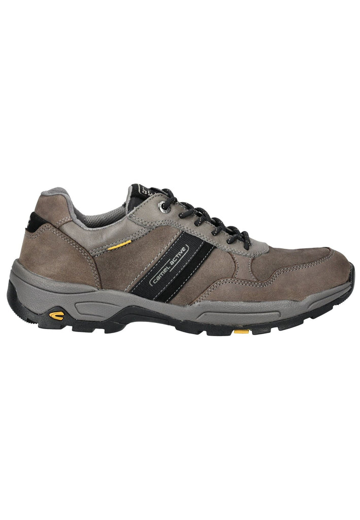 camel active Halbschuhe Leder Grau/Schwarz