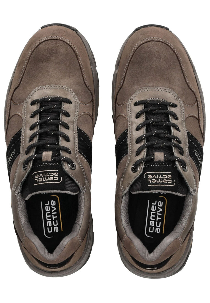 camel active Halbschuhe Leder Grau/Schwarz