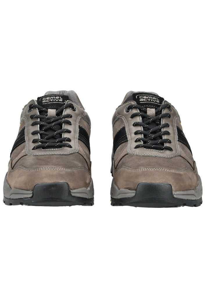 camel active Halbschuhe Leder Grau/Schwarz