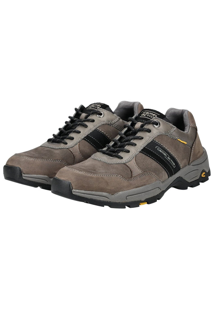 camel active Halbschuhe Leder Grau/Schwarz