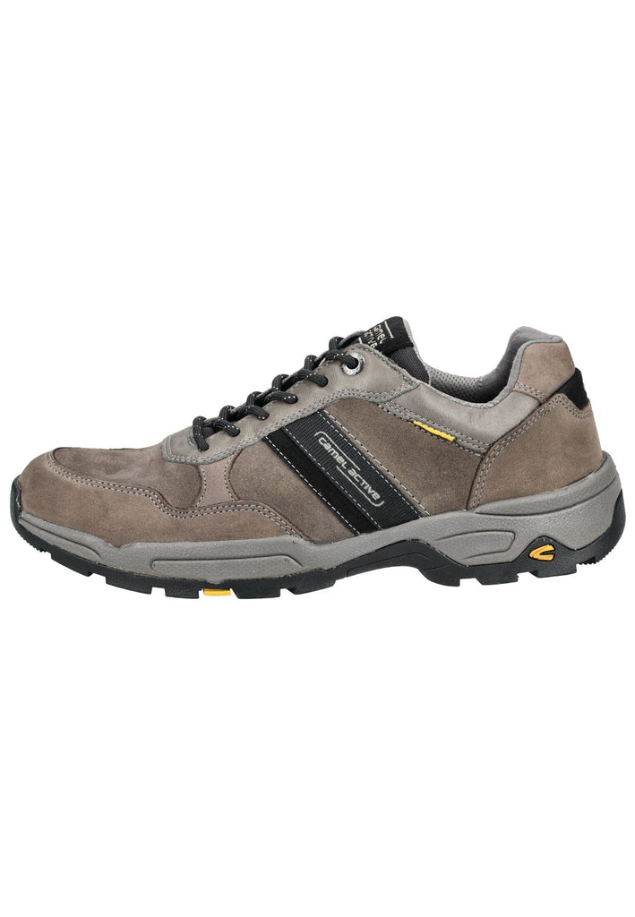 camel active Halbschuhe Leder Grau/Schwarz
