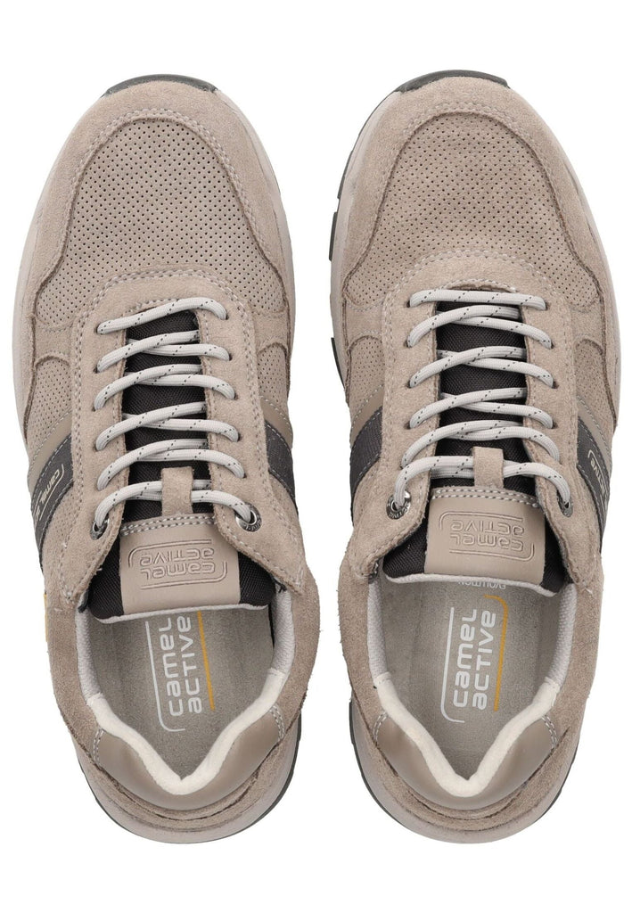 camel active Halbschuhe Nappaleder Grau