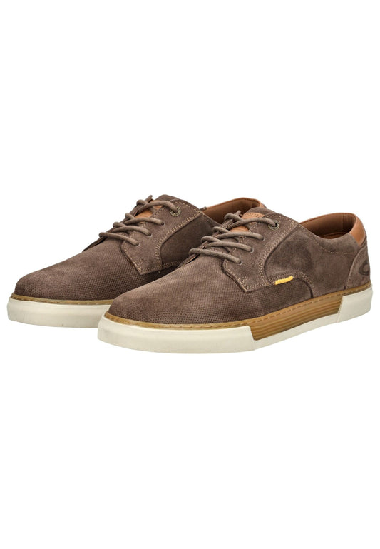 camel active Halbschuhe Veloursleder Taupe