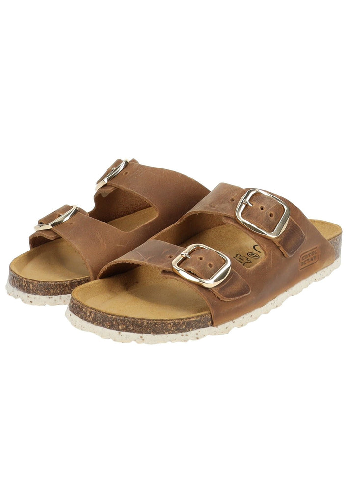 camel active Pantoletten Leder Natur