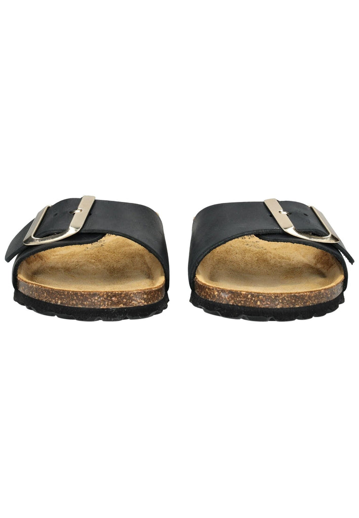 camel active Pantoletten Leder Schwarz