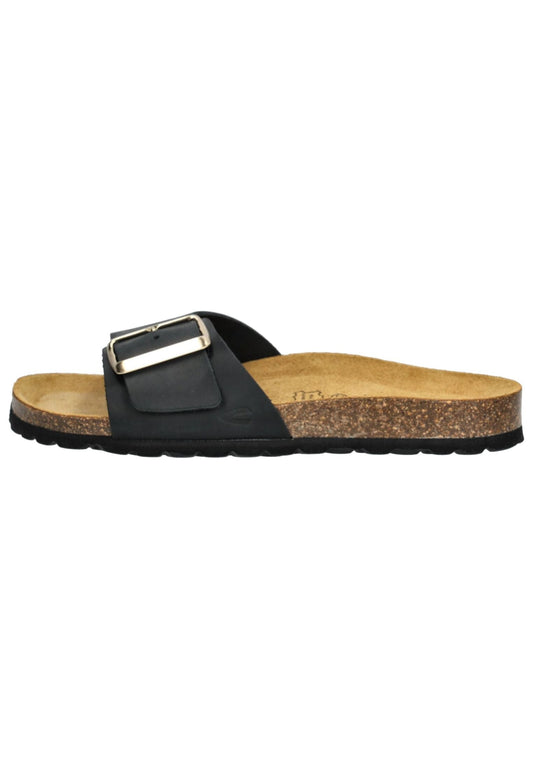 camel active Pantoletten Leder Schwarz