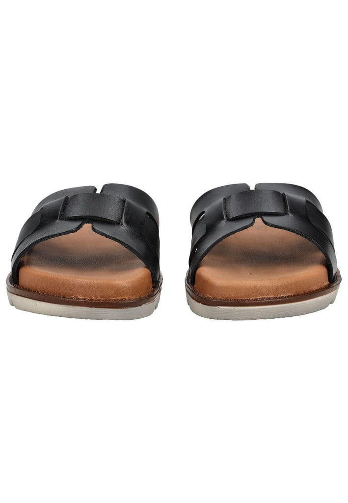 camel active Pantoletten Leder Schwarz