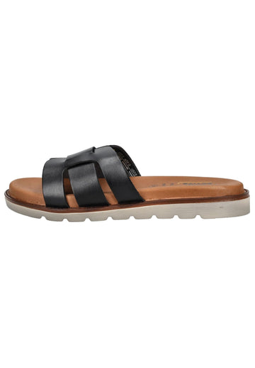 camel active Pantoletten Leder Schwarz