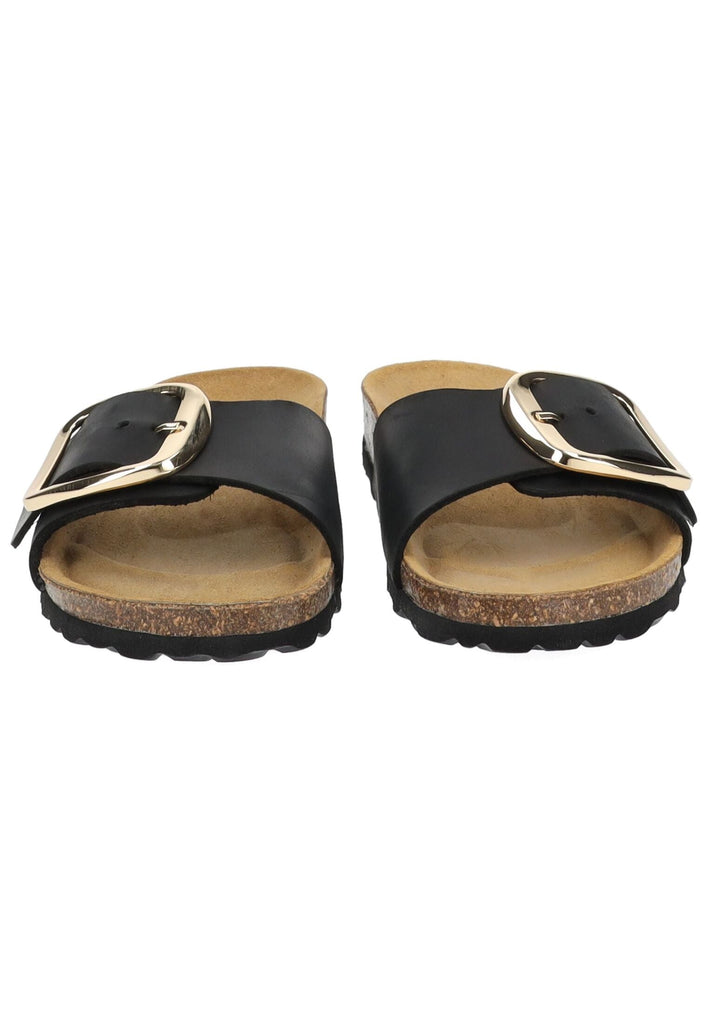 camel active Pantoletten Leder Schwarz