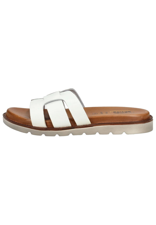 camel active Pantoletten Leder Weiß