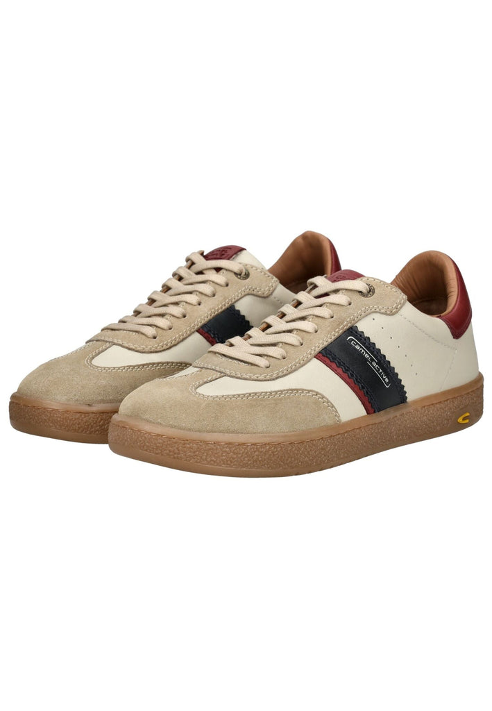 camel active Sneaker Leder Beige/Blau